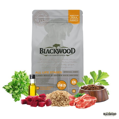 Blackwood Para Piel y Estómago Sensible con Cordero y Arroz Integral Blackwood