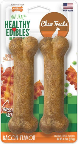 Nylabone Healthy Edibles Longer Lasting sabor tocino Nylabone